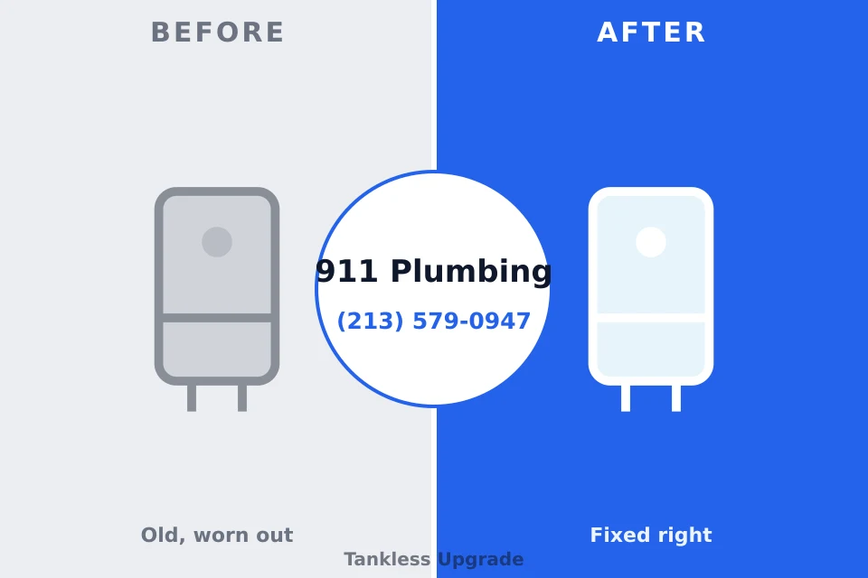 Before and after: plumbing repair Carolina Beach, NC